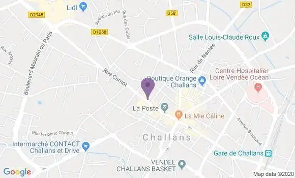 Localisation Société Générale Agence de Challans