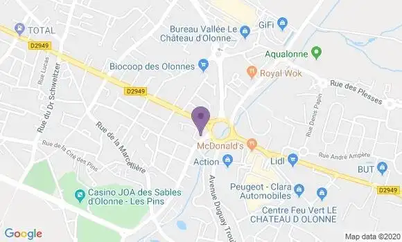 Localisation Société Générale Agence de Château d