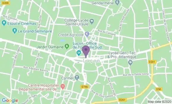 Localisation Société Générale Agence de Luçon