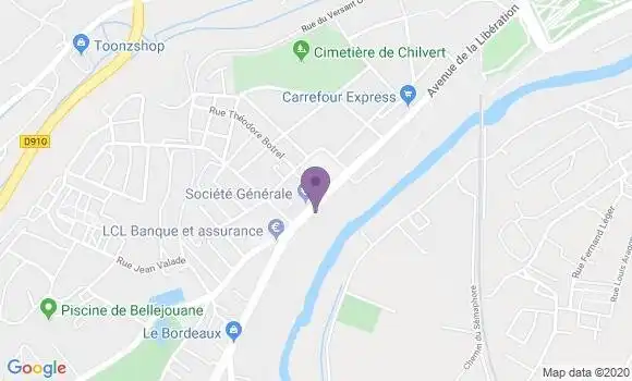 Localisation Société Générale Agence de Poitiers Libération