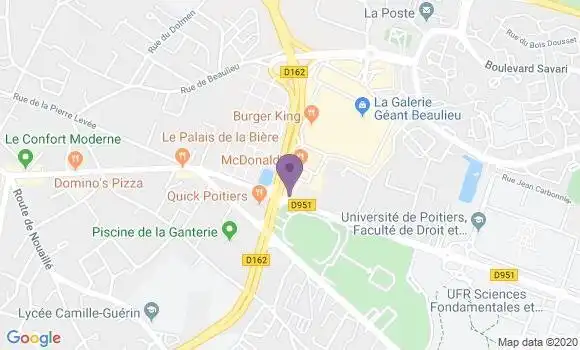 Localisation Société Générale Agence de Poitiers Université