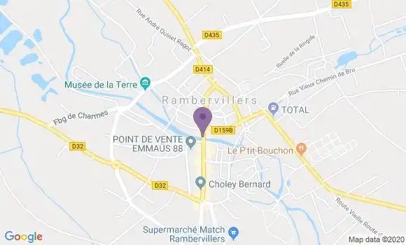Localisation Société Générale Agence de Rambervillers