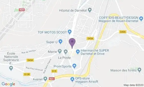 Localisation Société Générale Agence de Darnétal