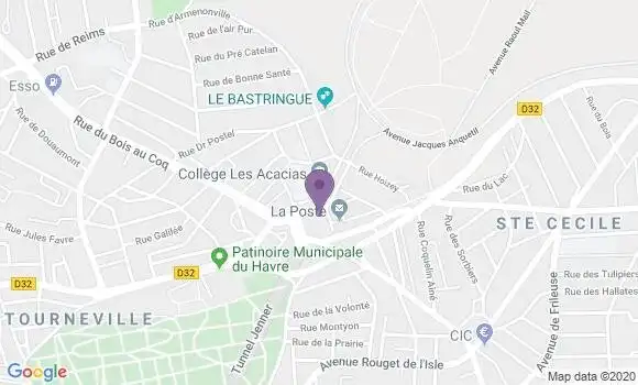 Localisation Société Générale Agence de Le Havre Jenner