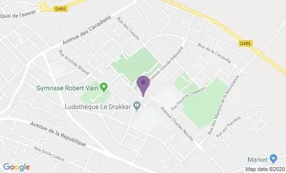 Localisation Société Générale Agence de Neuville les Dieppe