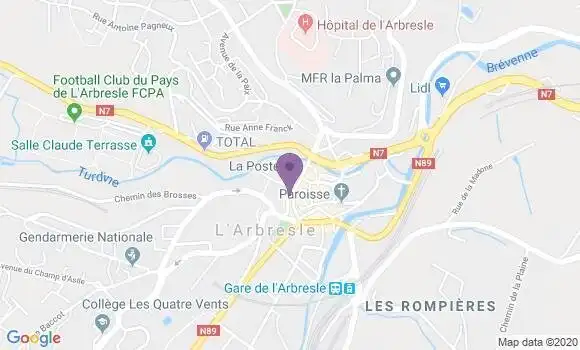 Localisation Société Générale Agence de L