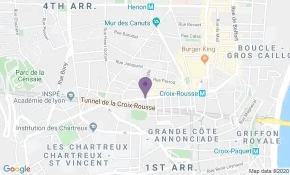 Localisation Société Générale Agence de Lyon Croix Rousse
