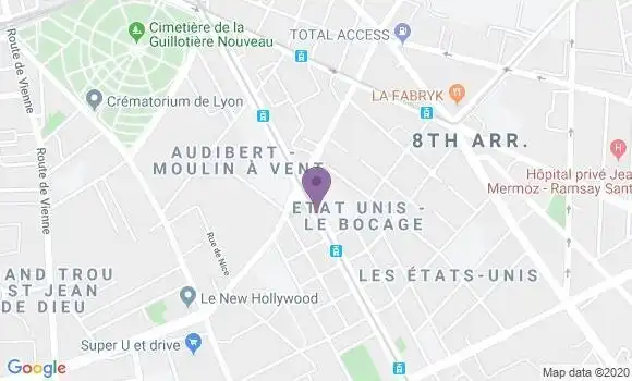 Localisation Société Générale Agence de Lyon Etats Unis