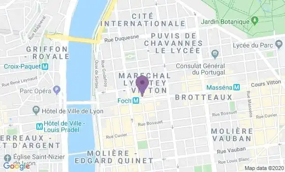Localisation Société Générale Agence de Lyon Morand