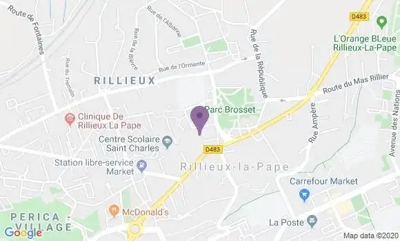 Localisation Société Générale Agence de Rillieux