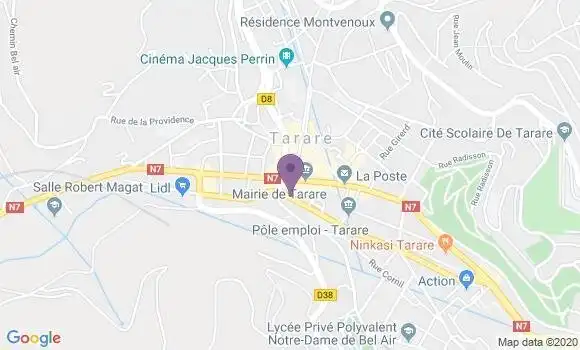 Localisation Société Générale Agence de Tarare