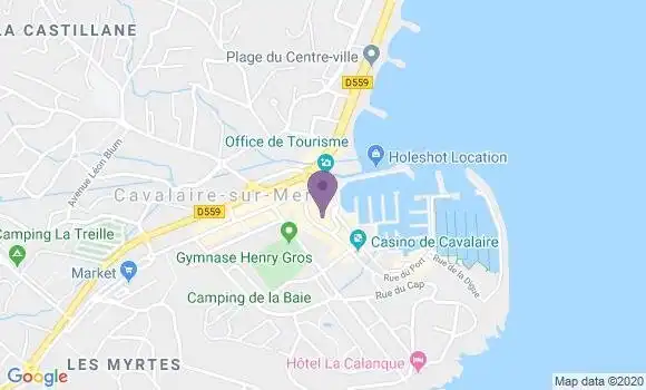 Localisation Société Générale Agence de Cavalaire sur Mer