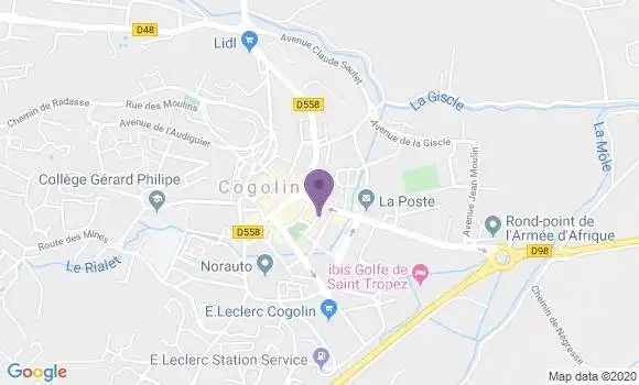 Localisation Société Générale Agence de Congolin