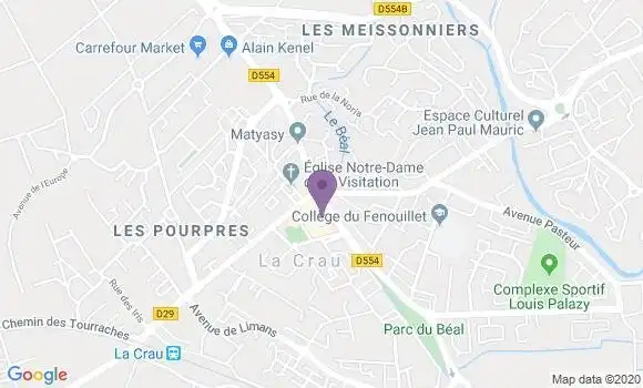 Localisation Société Générale Agence de La Crau