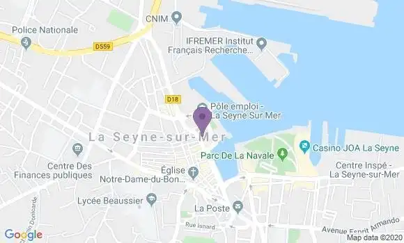 Localisation Société Générale Agence de La Seyne sur Mer