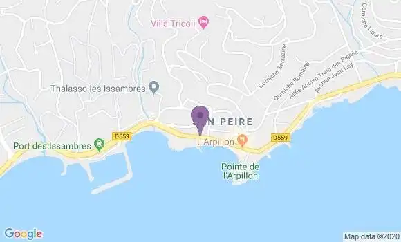 Localisation Société Générale Agence de Les Issambres