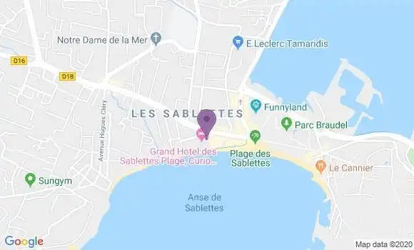 Localisation Société Générale Agence de La Seyne sur Mer Sablettes