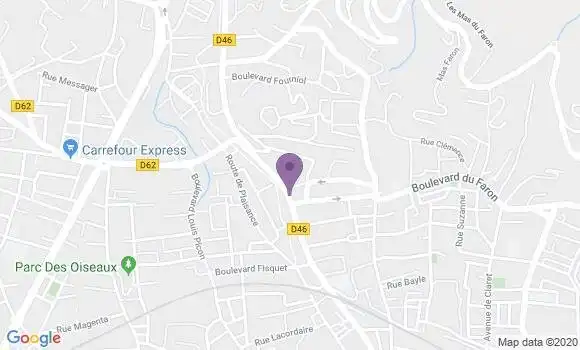 Localisation Société Générale Agence de Toulon Armand Barbes