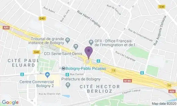Localisation Société Générale Agence de Bobigny