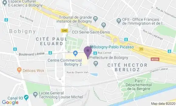 Localisation Société Générale Agence de Bobigny 2