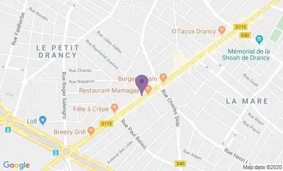 Localisation Société Générale Agence de Drancy