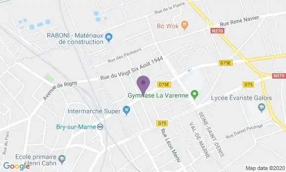 Localisation Société Générale Agence de Noisy le Grand Varenne