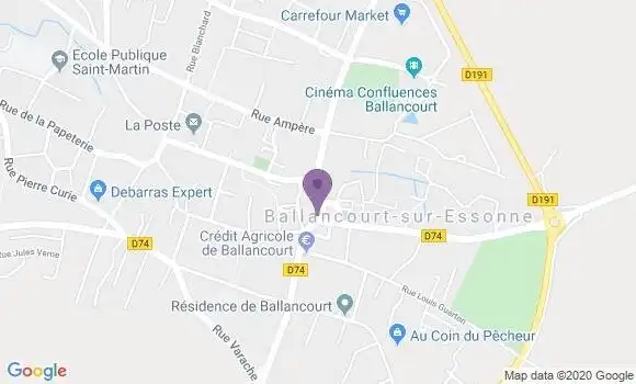 Localisation Société Générale Agence de Ballancourt sur Essonne