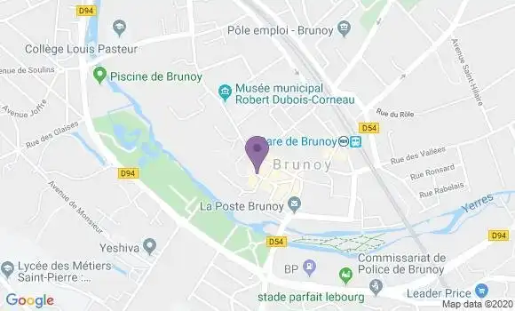 Localisation Société Générale Agence de Brunoy