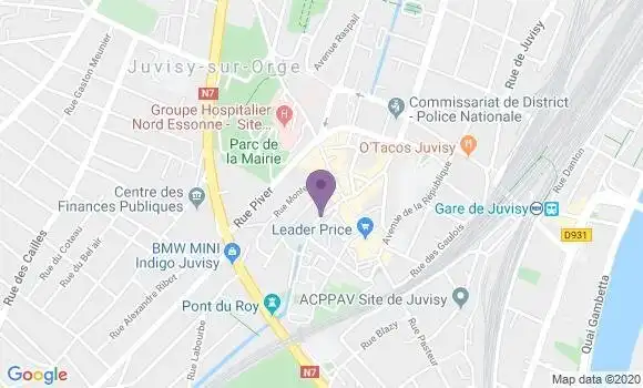 Localisation Société Générale Agence de Juvisy sur Orge
