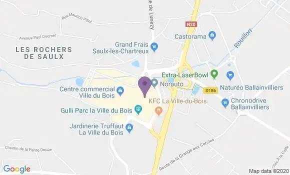 Localisation Société Générale Agence de La Ville du Bois