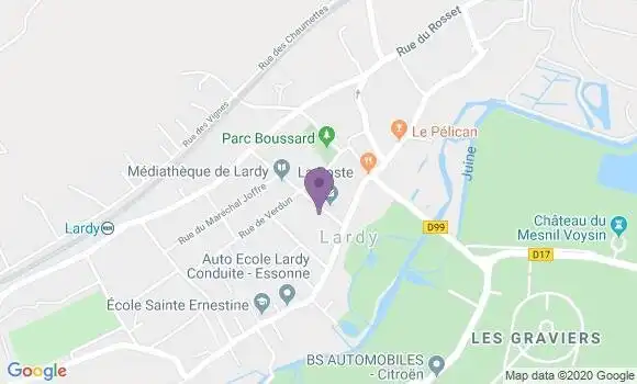 Localisation Société Générale Agence de Lardy