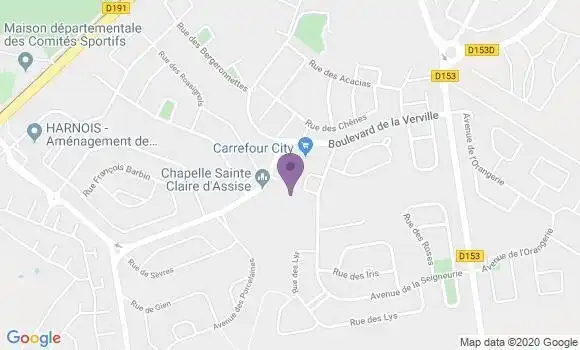 Localisation Société Générale Agence de Mennecy la Verville