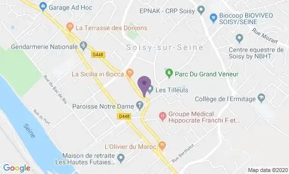 Localisation Société Générale Agence de Soisy sur Seine
