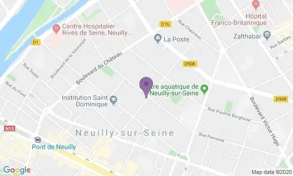 Localisation Société Générale Agence de Neuilly sur Seine Chezy