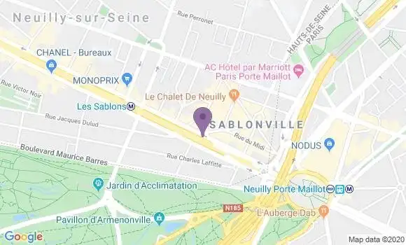 Localisation Société Générale Agence de Neuilly sur Seine Marché