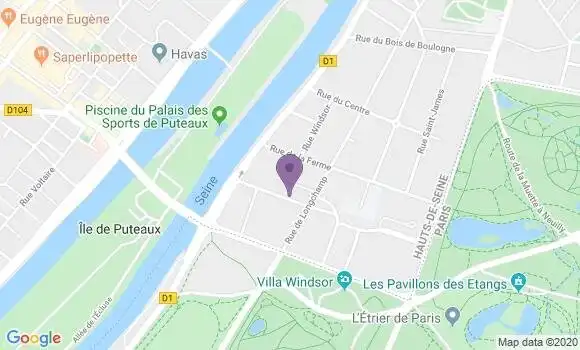 Localisation Société Générale Agence de Neuilly sur Seine Saint James