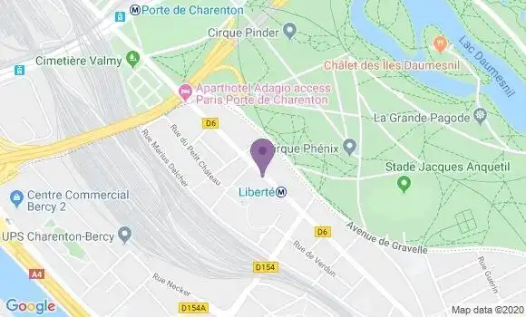 Localisation Société Générale Agence de Charento nle Pont Liberté