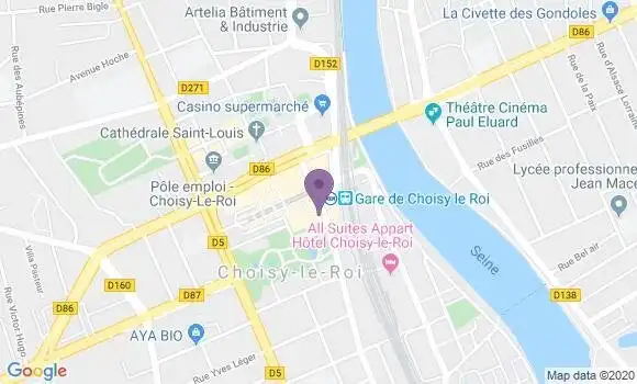 Localisation Société Générale Agence de Choisy le Roi Centre Commercial Sud
