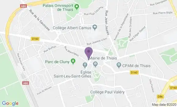 Localisation Société Générale Agence de Thiais