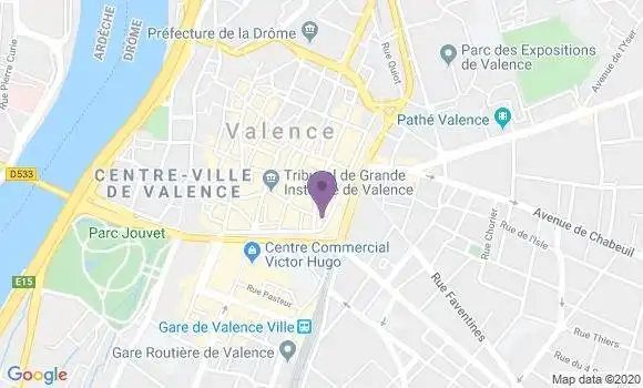 Localisation Société Générale Agence de Valence