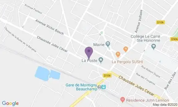 Localisation Société Générale Agence de Beauchamp