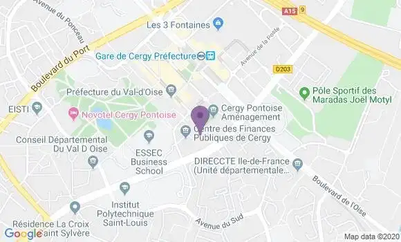 Localisation Société Générale Agence de Cergy