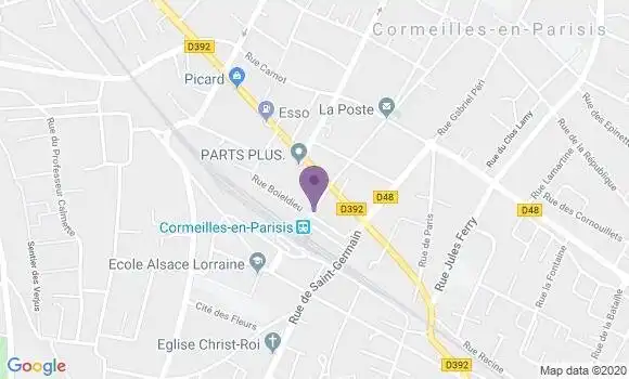 Localisation Société Générale Agence de Cormeilles en Parisis