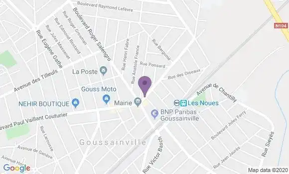 Localisation Société Générale Agence de Goussainville