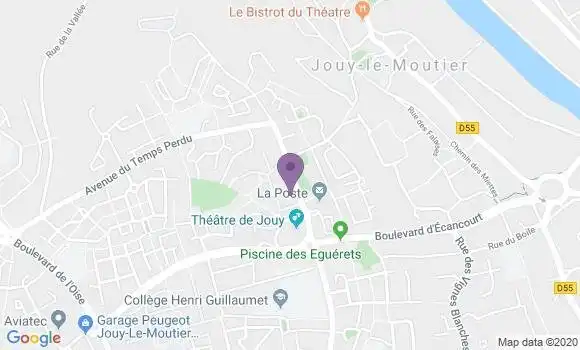 Localisation Société Générale Agence de Jouy le Moutier