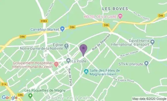 Localisation Société Générale Agence de Magny en Vexin