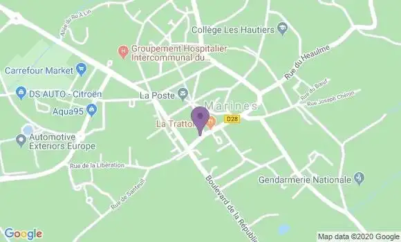 Localisation Société Générale Agence de Marines