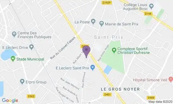 Localisation Société Générale Agence de Saint Prix