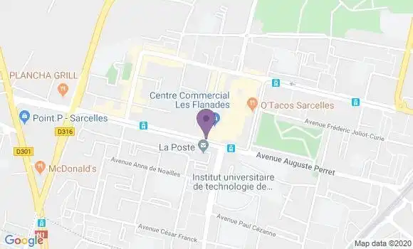 Localisation Société Générale Agence de Sarcelles les Flanades