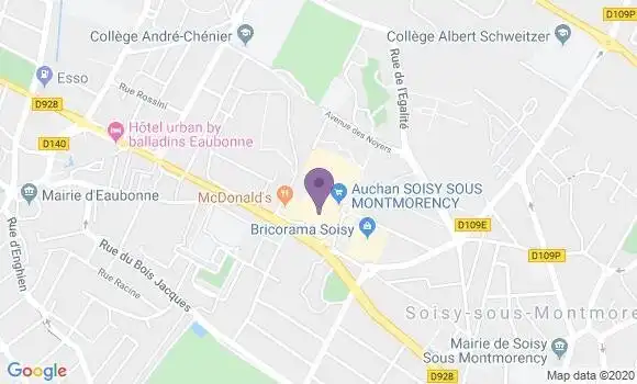 Localisation Société Générale Agence de Soisy sous Montmorency
